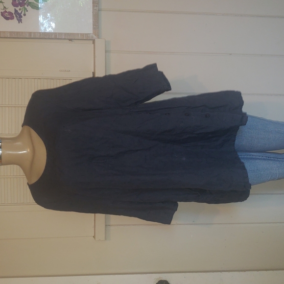 Flax Tops - FLAX BLUE TUNIC SIZE  SMALL